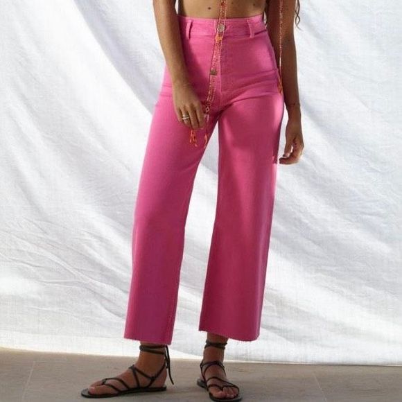 Zara Denim - Zara Marine Straight Jeans Fuchsia